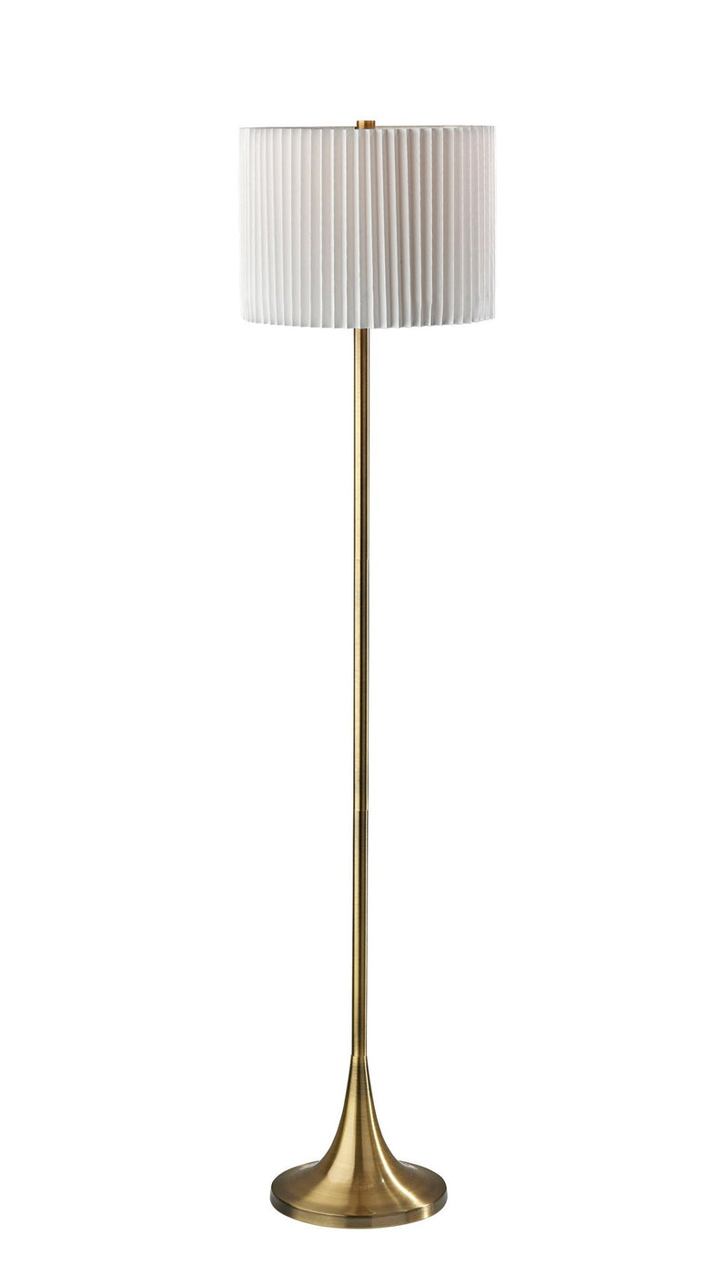 Eli Floor Lamp in Antique Brass
