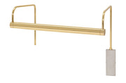 Slim-Line 15" LED Plug-In Picture Light in Polished Brass