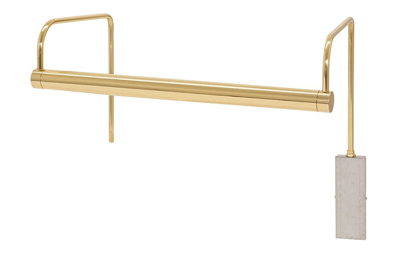 Slim-Line 15" LED Plug-In Picture Light in Polished Brass