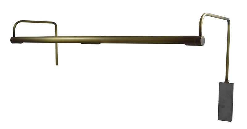 Slim-Line 29" LED Plug-In Picture Light in Antique Brass