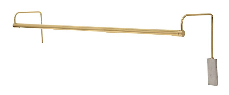 Slim-Line 43" LED Plug-In Picture Light in Polished Brass