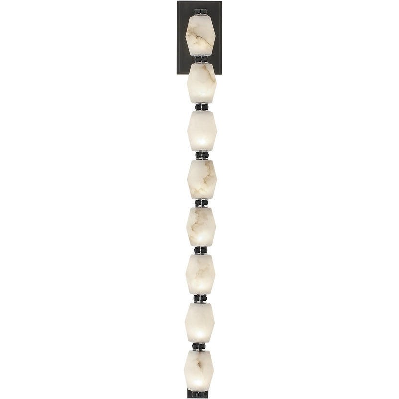 Collier Alabaster 28 Wall Sconce in Bronze