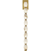 Collier Alabaster 28 Wall Sconce in Hand-Rubbed Antique Brass