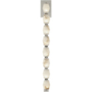Collier Alabaster 28 Wall Sconce in Polished Nickel
