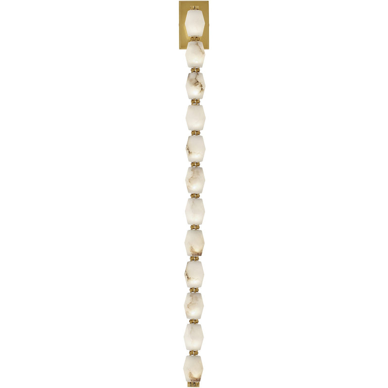 Collier Alabaster 40 Wall Sconce in Hand-Rubbed Antique Brass