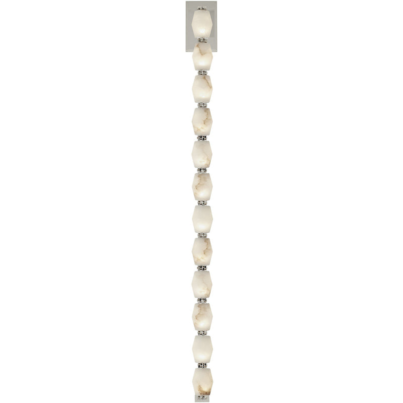 Collier Alabaster 40 Wall Sconce in Polished Nickel