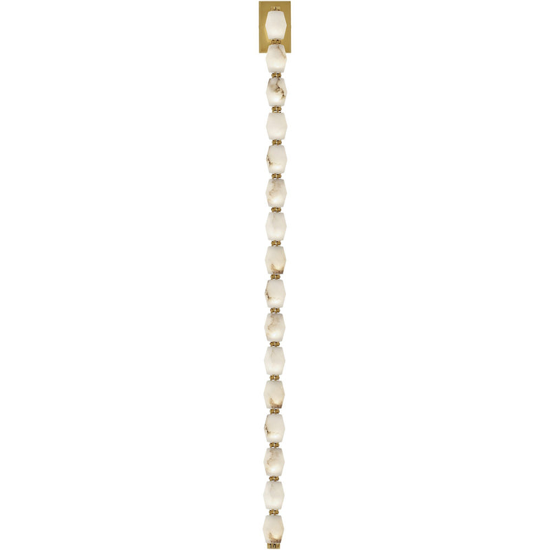 Collier Alabaster 53 Wall Sconce in Hand-Rubbed Antique Brass