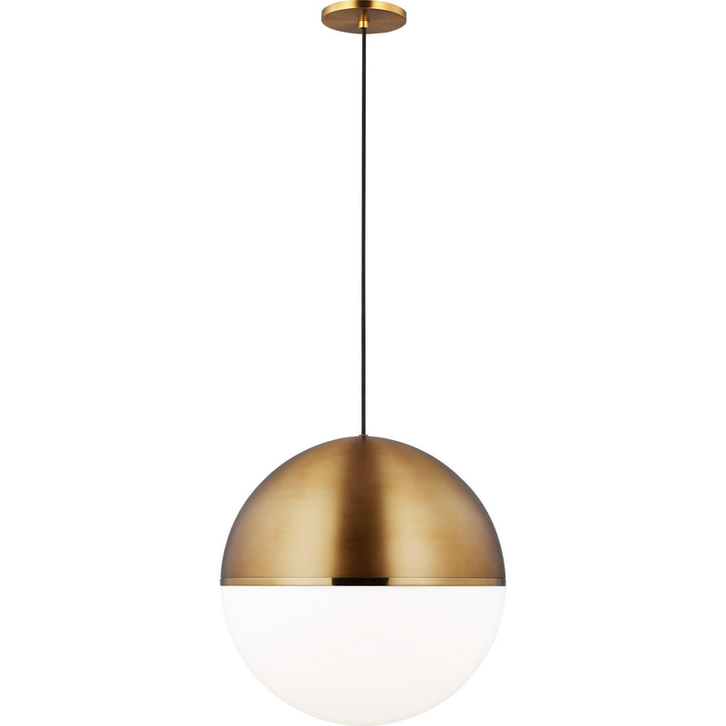 Akova X-Large Pendant in Aged Brass and Bright Brass