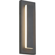 Aspen 15 Outdoor Wall Sconce in Charcoal with Acrylic Light Panels Glass