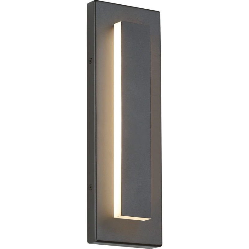 Aspen 15 Outdoor Wall Sconce in Charcoal with Acrylic Light Panels Glass