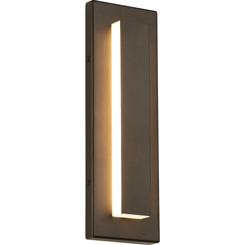 Aspen 15 Outdoor Wall Sconce in Outdoor Bronze with Acrylic Light Panels Glass