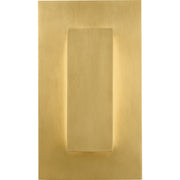Aspen 8 Outdoor Wall Sconce in Natural Brass with Acrylic Glass