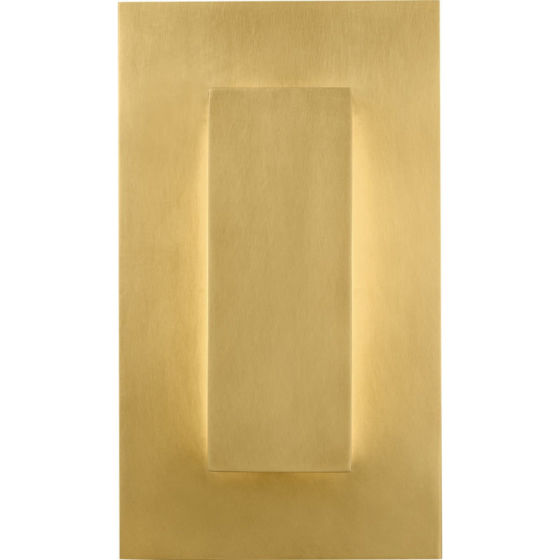 Aspen 8 Outdoor Wall Sconce in Natural Brass with Acrylic Glass