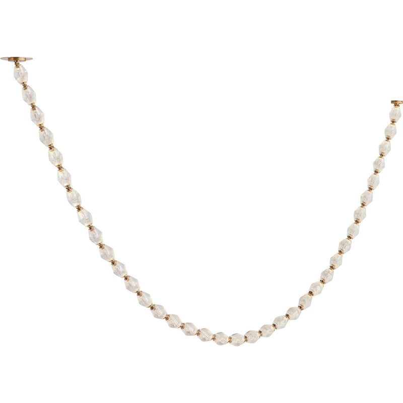 Collier 108 Pendant in Natural Brass with Crystal Glass