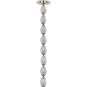 Collier 24 Pendant in Polished Nickel Integrated with Crystal Glass