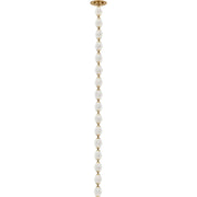 Collier 48 Pendant in Natural Brass with Crystal Glass