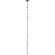 Collier 48 Pendant in Polished Nickel Integrated with Crystal Glass
