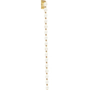 Collier 53 Wall Sconce in Natural Brass Integrated with Crystal Glass