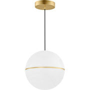 Hanea X-Large Pendant in Natural Brass