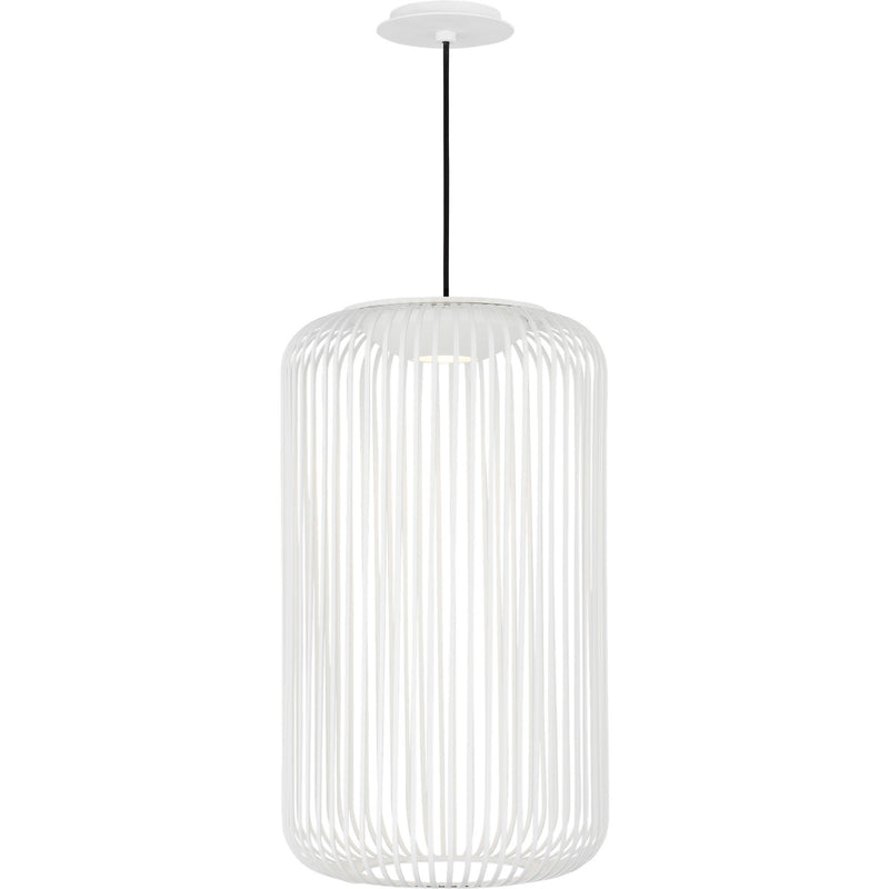 Kai 1 Pendant in Matte White