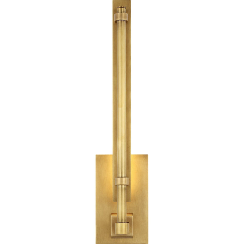 Kal Small Bath Sconce in Natural Brass