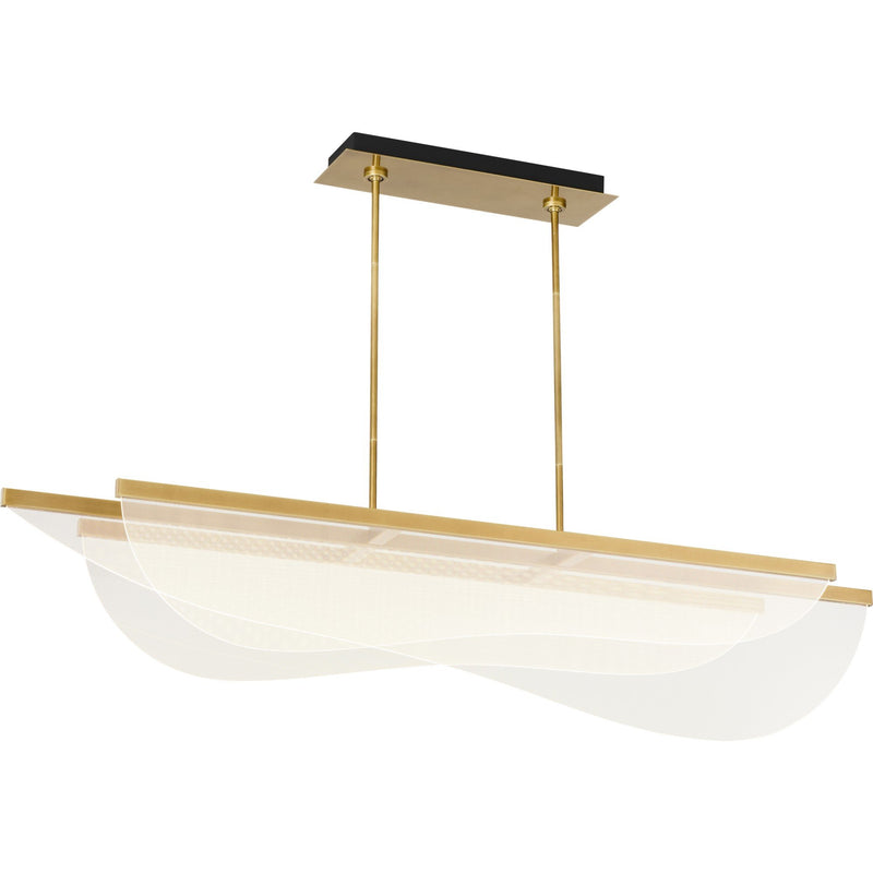 Nyra 60 Linear Pendant in Plated Brass