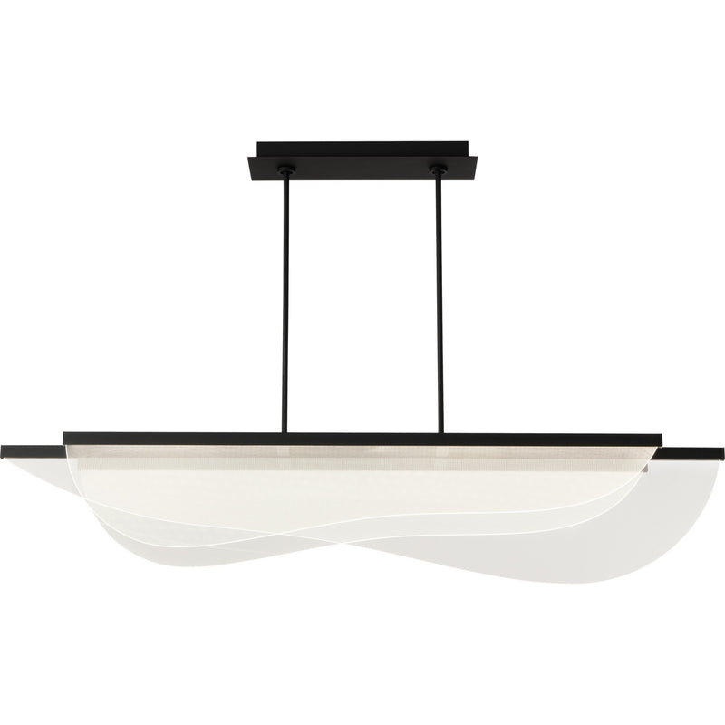 Nyra 60 Linear Pendant in Nightshade Black