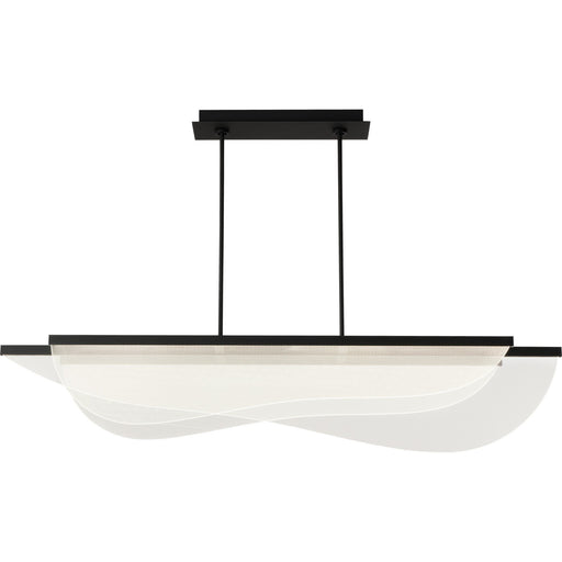 Nyra 60 Linear Pendant in Nightshade Black