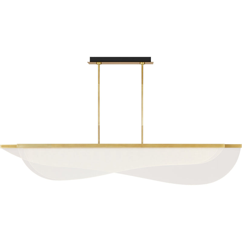 Nyra 72 Linear Pendant in Plated Brass