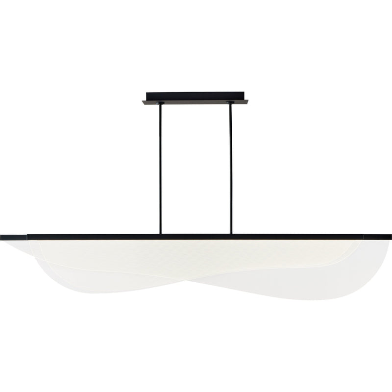 Nyra 72 Linear Pendant in Nightshade Black