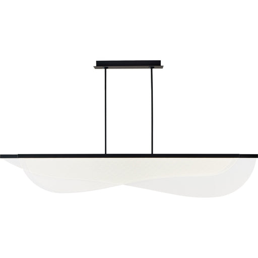 Nyra 72 Linear Pendant in Nightshade Black