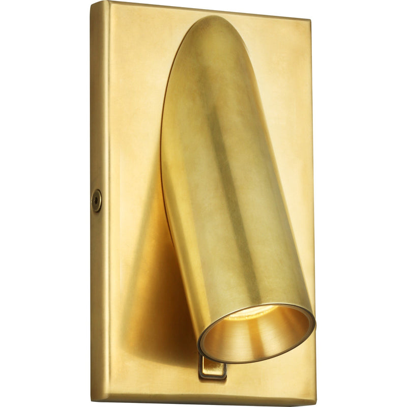 Ponte 5 Wall Sconce in Natural Brass