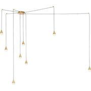 Cupola Pendant in Natural Brass