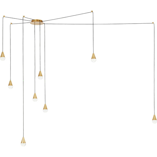 Cupola Pendant in Natural Brass