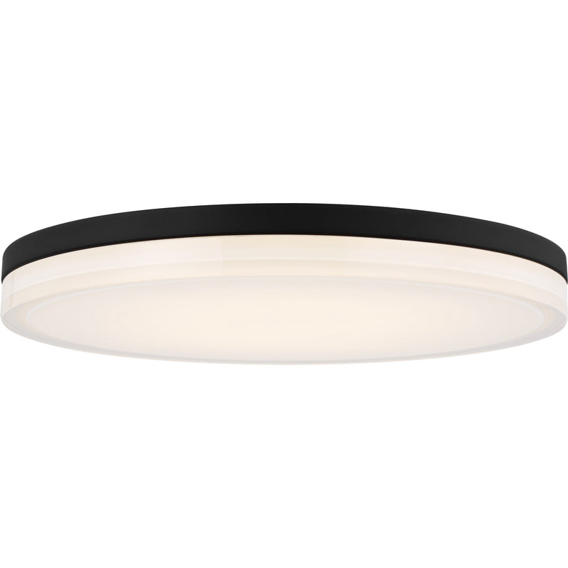 Wyatt Large Flush Mount in Nightshade Black Integrated