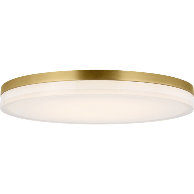 Wyatt Large Flush Mount in Natural Brass