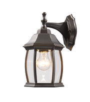 Waterdown 1 Light 6" Outdoor Wall Light, 11.75" Tall in Oil Rubbed Bronze