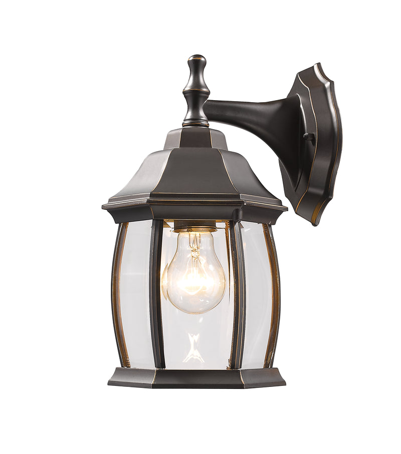 Waterdown 1 Light 6" Outdoor Wall Light, 11.75" Tall in Oil Rubbed Bronze