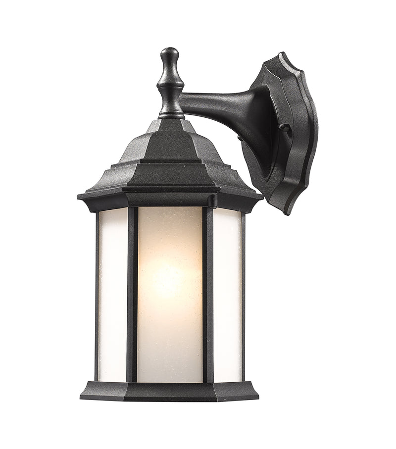 Waterdown 1 Light Outdoor Wall Light in Black