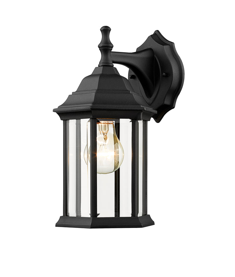 Waterdown 1 Light Outdoor Wall Light in Black