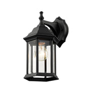 Waterdown 1 Light Outdoor Wall Light in Black