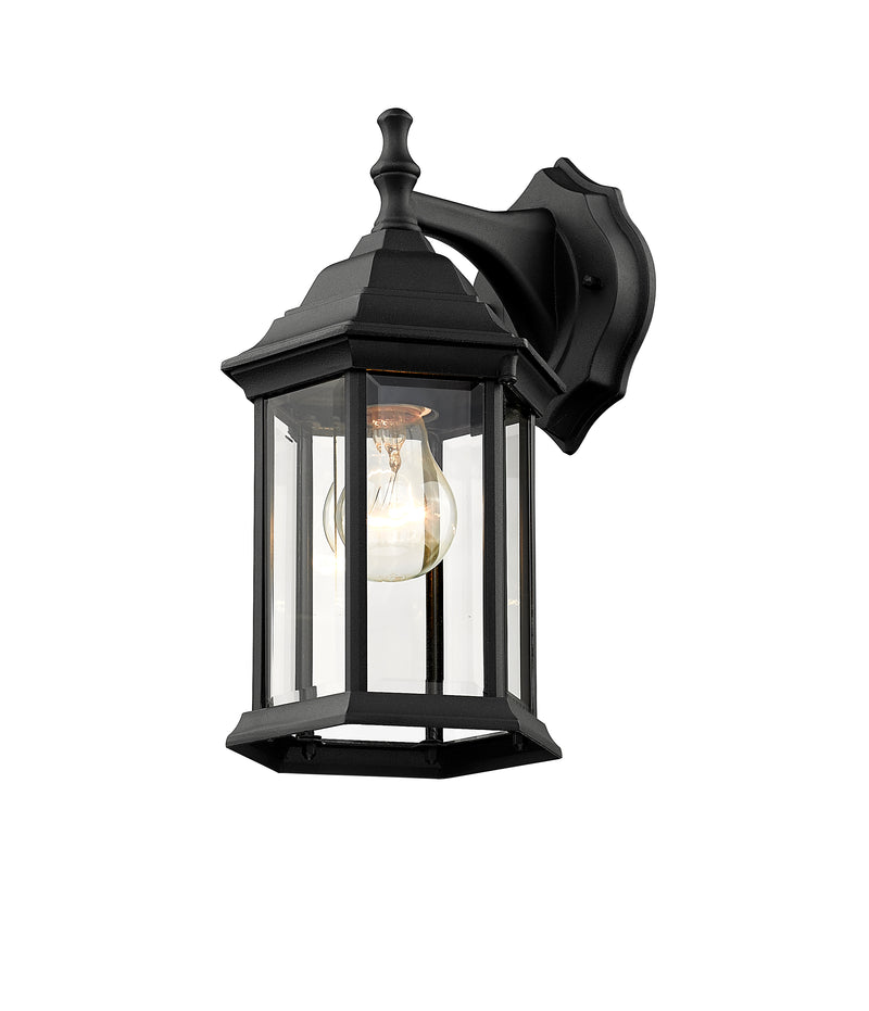 Waterdown 1 Light Outdoor Wall Light in Black