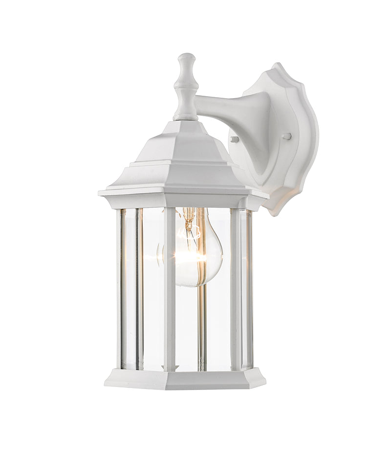 Waterdown 1 Light Outdoor Wall Light in Gloss White