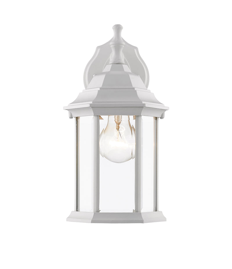 Waterdown 1 Light Outdoor Wall Light in Gloss White