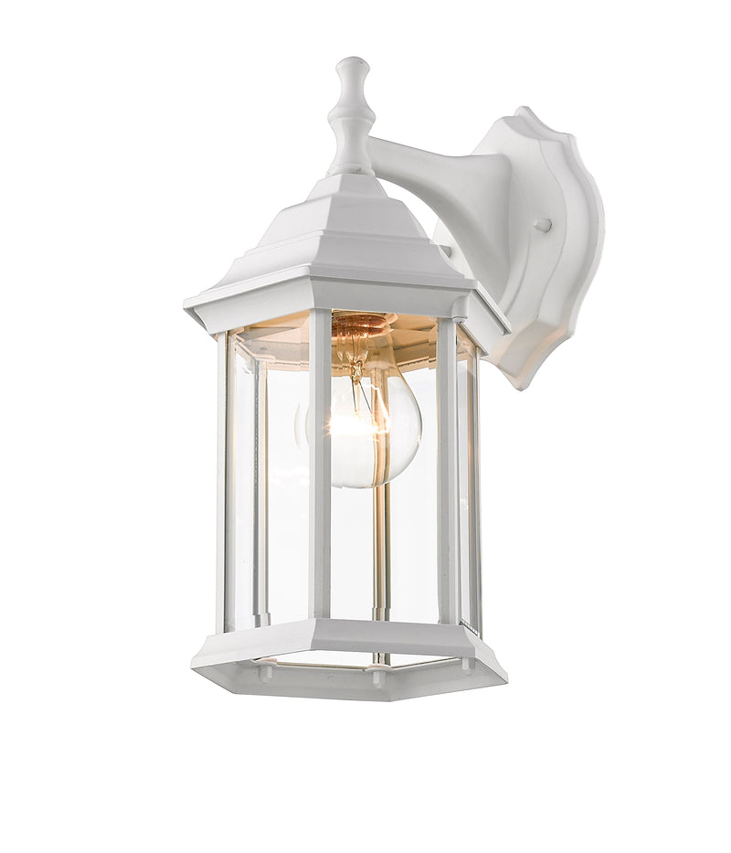 Waterdown 1 Light Outdoor Wall Light in Gloss White