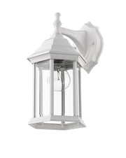 Waterdown 1 Light Outdoor Wall Light in Gloss White