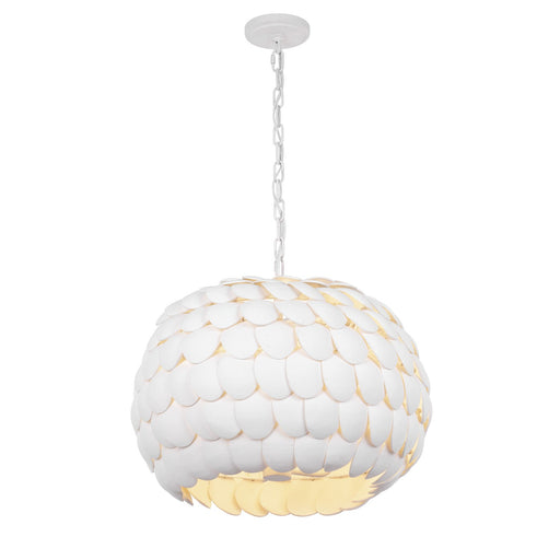 Talia 5 Light 20.5" Pendant in Matte White