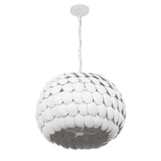 Talia 5 Light 20.5" Pendant in Matte White