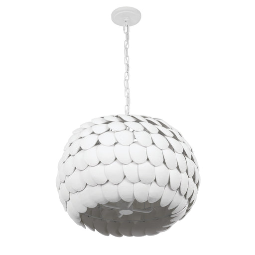 Talia 5 Light 20.5" Pendant in Matte White