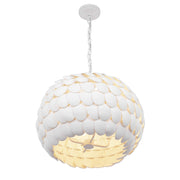 Talia 5 Light 20.5" Pendant in Matte White